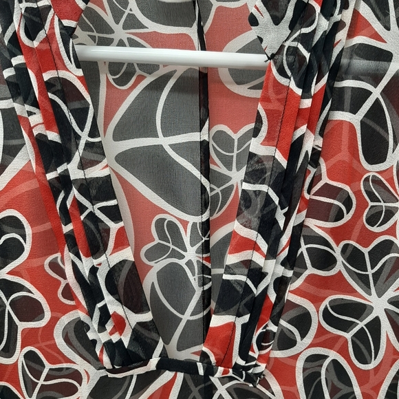 DVF Silk floral blouse & cami sz 10 - Picture 7 of 15